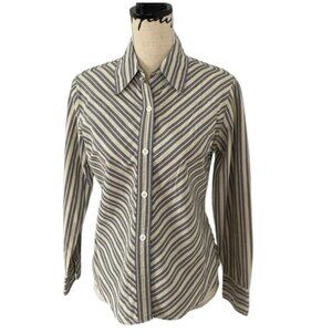 Express Vintage Y2K Striped Button Down Shirt Size 5/6